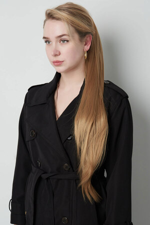 Ponytail clip in straight - brown h5 Picture2